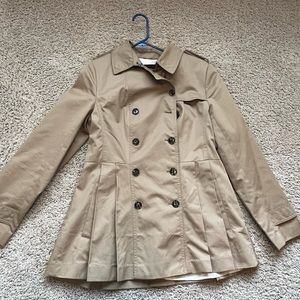 Banana Republic Pleated Trench Coat - Size 12